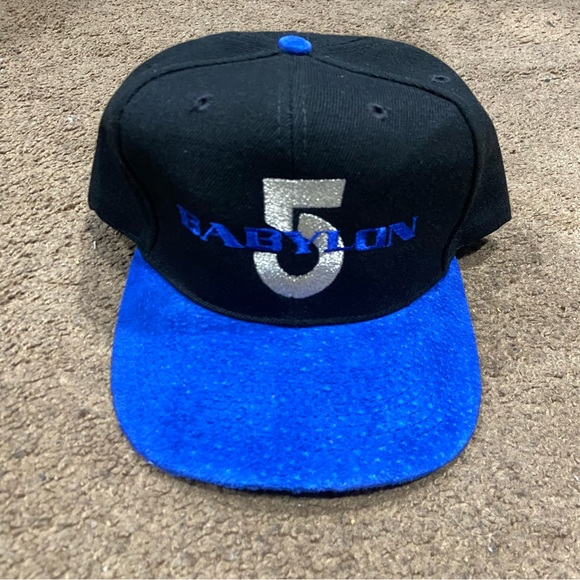 Babylon 5 Other - Vintage Babylon 5 SnapBack Hat Black and Suede Brim